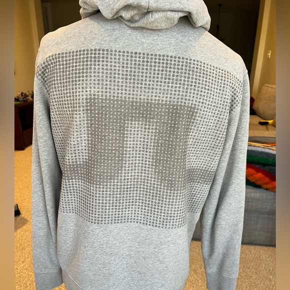 J. Lindeberg Other - J LINDEBERG Grey Heather Full-Zip Hoodie Logo Sweatshirt L